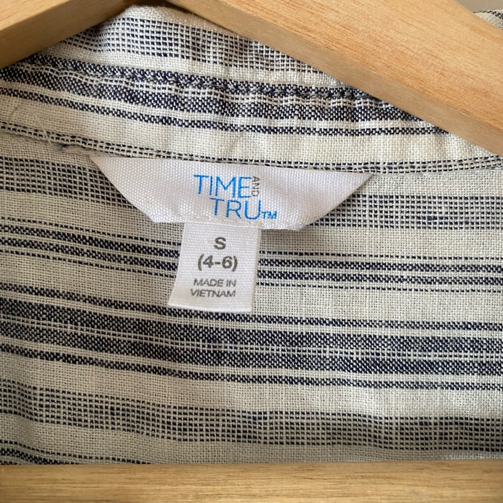 Time and Tru • Striped Button Down Dress - Picture 3 of 5